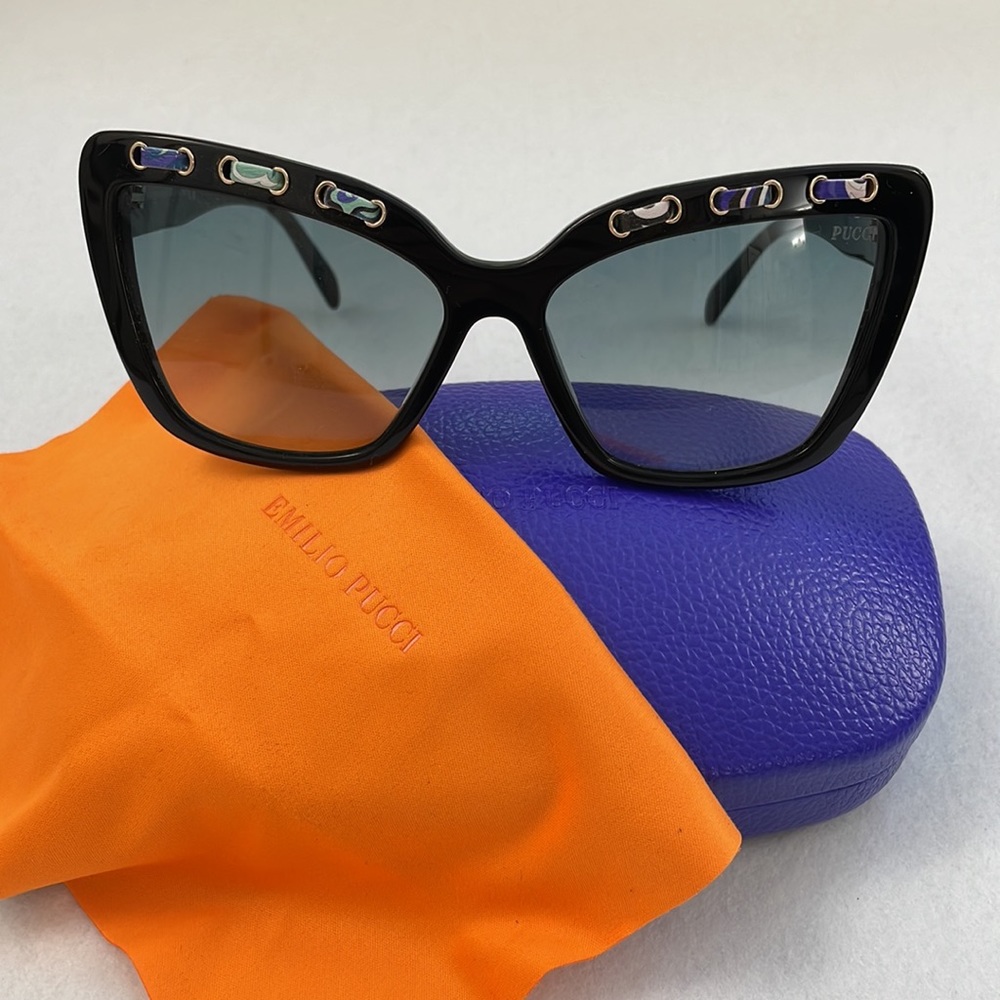 NEW Emilio Pucci Sunglasses with Case and Lens Cloth